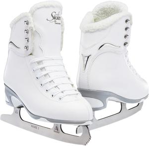 Женские фигурные коньки Jackson Ultima SoftSkate, средняя ширина, White/Blue