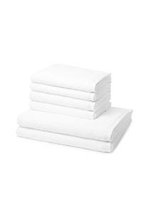 Набор полотенец Ross Vita для душа, 6 штук, 100x50/140x70 см, белый