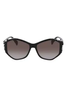 Солнцезащитные очки в геометричной оправе Liu Jo, черный