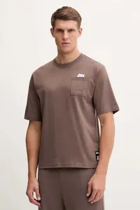 Хлопковая футболка RIPNDIP Puma, коричневый