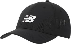 Бейсболка New Balance Adult Unisex 6-панельная легкая регулируемая эластичная сетчатая шапочка для тренировок в спортзале и бега, Natral Black