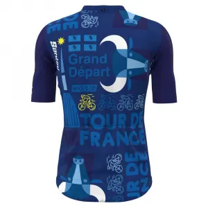 Джерси Santini Torino Tour De France Official short sleeve, синий