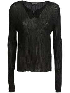 Джемпер с круглым вырезом TOM FORD, черный