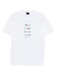 Футболка из хлопка в полоску PS Paul Smith, белый