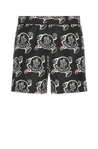 Шорты для плавния Swimwear Moncler, черный