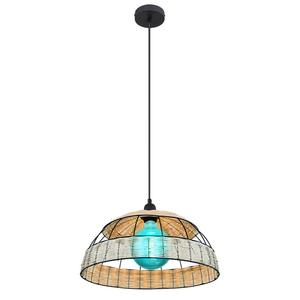 Светодиодные подвесные светильники из ротанга, коричневые, черные Globo Lighting, коричневый