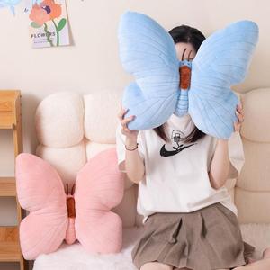 FYSIVOKE Декоративная подушка Cute Butterfly для дивана и кровати Blue