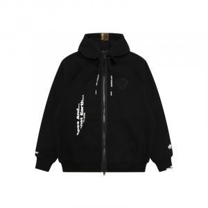 Толстовка с капюшоном и молнией от A Bathing APE Aape, черный