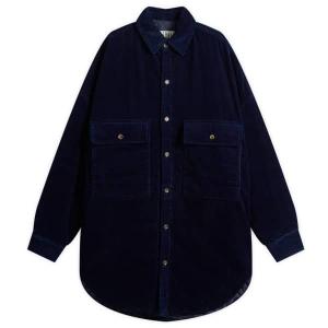 Вельветовая рубашка Merely Made, темно-синий