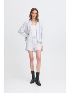 Шорты IHSKYLA прямого кроя, светло-серый меланж ICHI