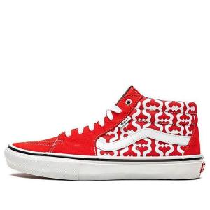 Кроссовки supreme x grosso mid 'monogram s - red' Vans, красный