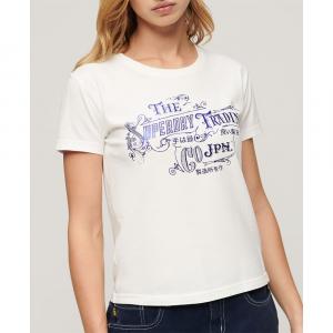 Футболка с коротким рукавом Superdry Foil Workwear Fitted, белый