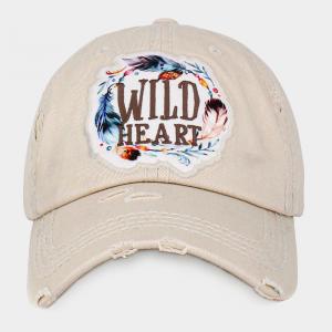 Винтажная бейсболка WILD HEART FASHNZFAB, бежевый