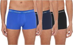 Комплект из 3 трусов-боксеров Calvin Klein Men's Underwear Micro Stretch, Blue