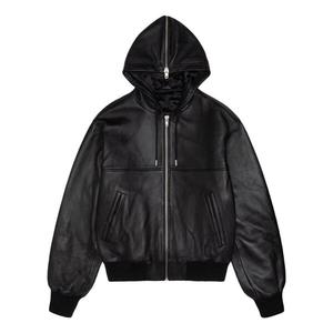 Куртка ss link leather bomber 'black' Stussy, черный