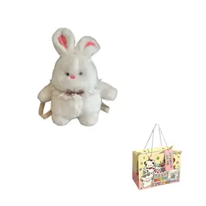 Плюшевая кукла милый пухлый медвежонок зайчик высота 35см KUMAOYA