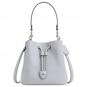 COACH Женская сумка Rowan Double Sided Litchi Grain Leather One Shoulder, цвет ice blue