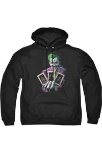 Batman 3 Of A Kind Adult Pull Over Hoodie / Толстовка с капюшоном Gildan, черный