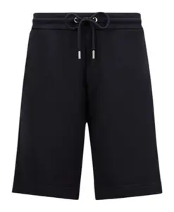 Темно-Синие хлопковые джинсовые шорты с карманом Moncler, синий