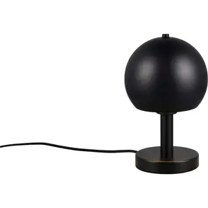 Моя настольная лампа Schreibtischlampe Christelle, декоративная настольная лампа с металлическим абажуром Ø 18 см, высота 29 см E27 1 шт. без 1x E27 макс. 10 Вт, косвенное освещение, свет направлен только вниз My Home, Schwarz matt