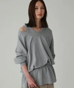 Свободная толстовка на шнуровке Babylone, цвет Gray 15