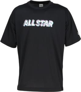 Футболка Converse CB252357 с принтом, впитывающая пот, быстросохнущая, черно-белый