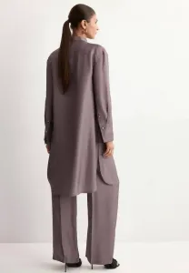 Блузка на пуговицах Mango, Mottled Pink