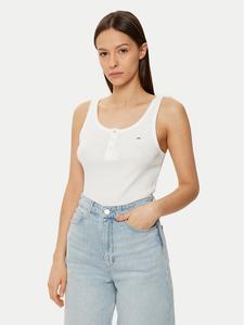 Топ slim fit DW0DW19492 Tommy Jeans, белый