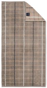 Контур полотенца в клетку: бежевый, темно-серый, светло-бежевый Joop!, серо-коричневый/темно-серый/бежевый