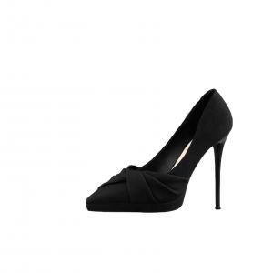 Yang Nianhua Тонкие каблуки на высоком каблуке женские черные 1 1 см, цвет Black 1 1cm