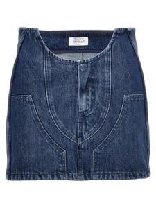 Мини-юбка «Motorcycle» OFF-WHITE, синий