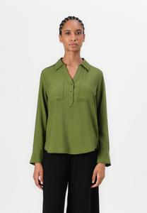 Блуза TOM TAILOR BLOUSE STRUCTURED SOLID, Deep Ivy Green/Green