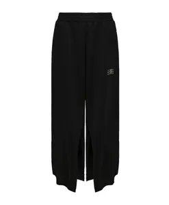 Черные брюки с фирменным номером Mm6 Maison Margiela, черный