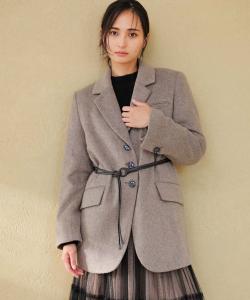 Комплект ремней, куртка из шерстяной смеси Noela, цвет Mocha