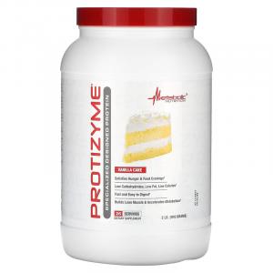 Metabolic Nutrition, Protizyme, Specialized Designed Protein, ванильный торт, 910 г (2 фунта)