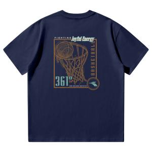 361° Футболка Unisex Rush Blue Crew Neck Moderate Straight Fit