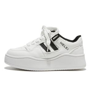 Medd Женские легкие низкие скейтерские туфли для увеличения роста Balance - белые, цвет White