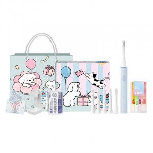 Электрические зубные щетки Xiaomi, T100 синий-Cute Pet Design Happiness 「Exclusive」 Box