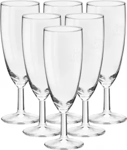 Бокалы для шампанского Royalty 0,1 л, калиброванный, набор из 6 предметов Van Well
