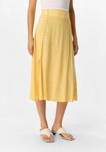 Юбка А-силуэта GEMUSTERTER Object, желтый