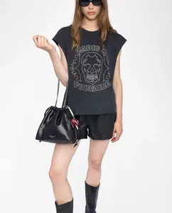 Топ Camiseta de mujer Cloe sin mangas en algodón Zadig & Voltaire, черный