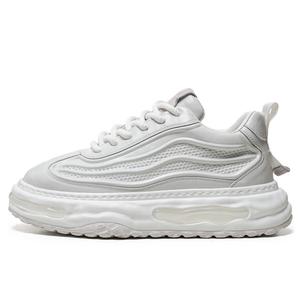 JKEM Скользоустойчивые износостойкие дышащие мужские кеды низкие белые, цвет White