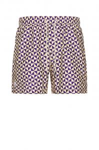 Плавательные шорты-пазл в черно-оранжевом цвете Oas, Blue