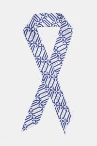 Шелковый шарф Lanvin, синий