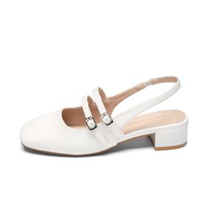 ZHR Женские туфли на высоком каблуке бежевые/черные/серебристые — бежевые, цвет Beige