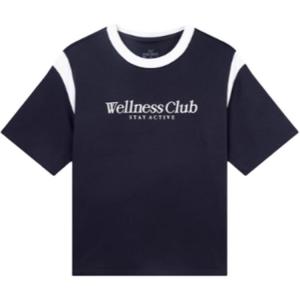 361° Футболка Women's Dark Blue Crew Neck Moderate Straight Fit