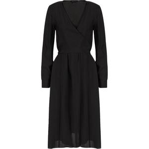 ARMANI EXCHANGE Женское черное платье с длинными рукавами AE