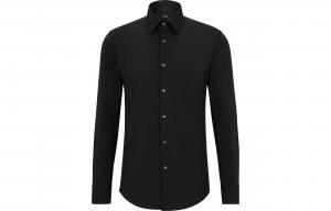 Рубашка Boss с длинными рукавами на пуговицах HUGO BOSS, черный