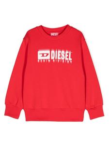 Diesel Kids толстовка с логотипом, красный