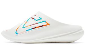 Шлепанцы женские молочно-белые/красные Peak